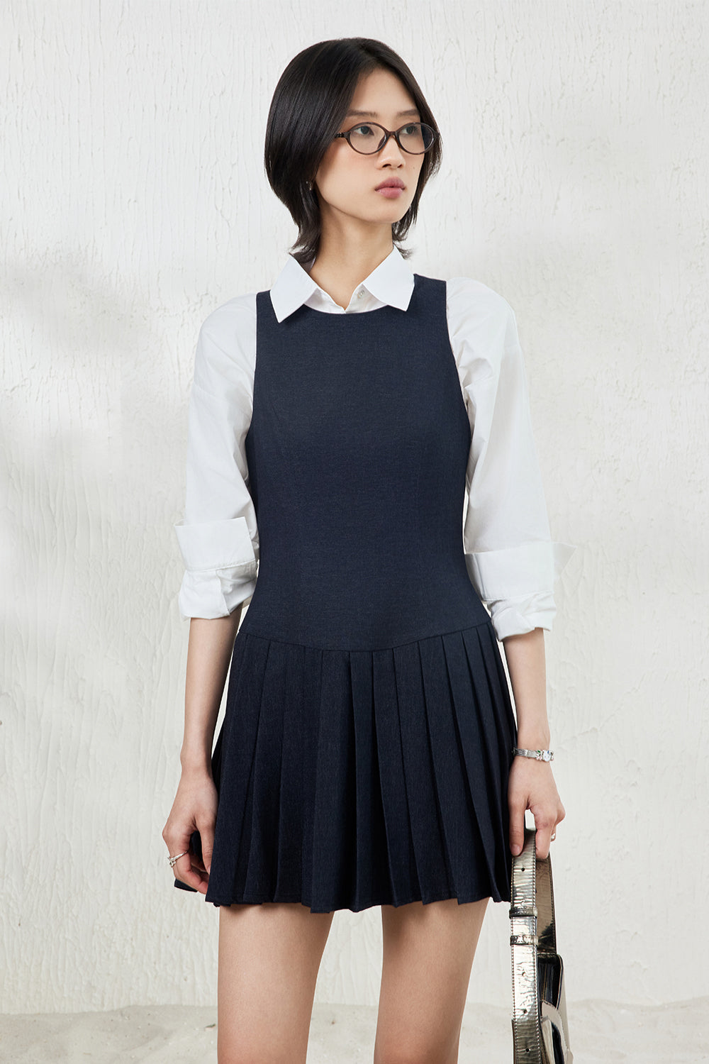 Wynee Pleated Mini Dress