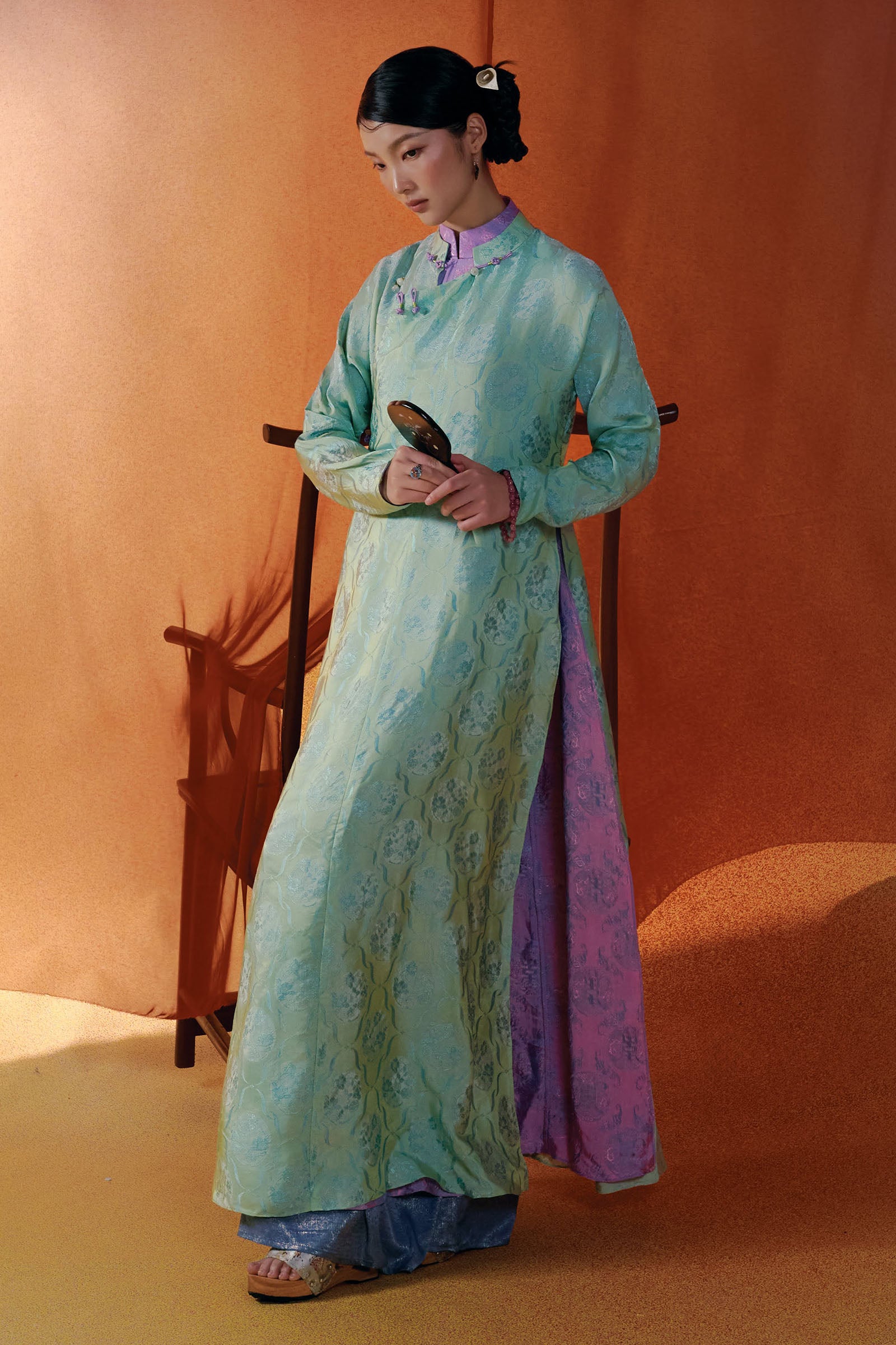 Truc Khue Straight Ao Dai Set