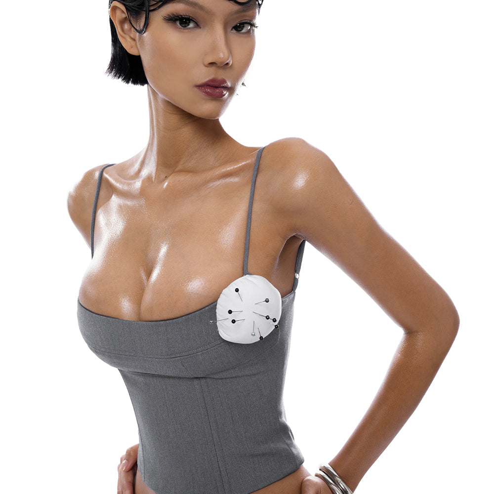 Pie Scoop Neck Cotton Top