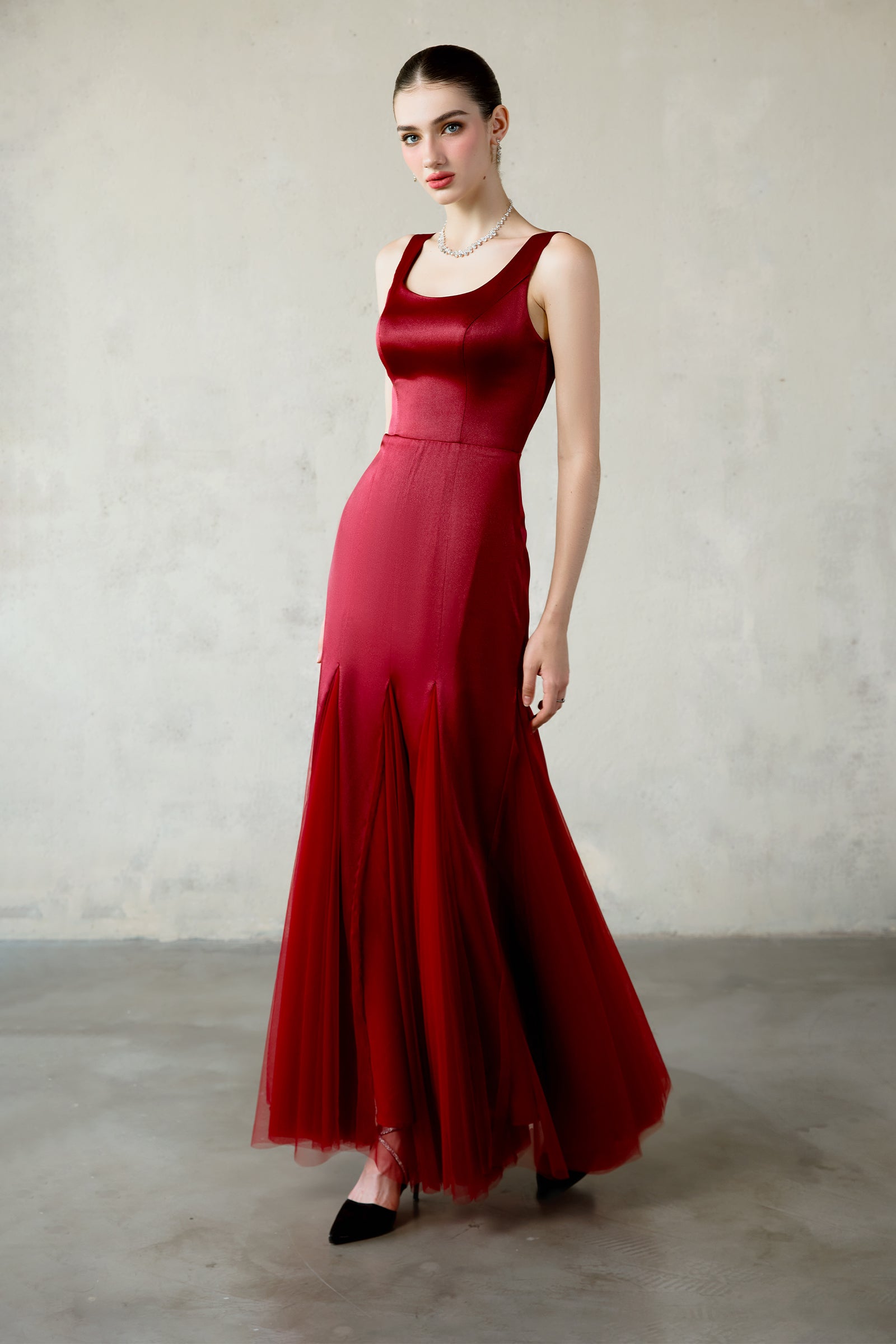 Ruby Scoop Neck Maxi Dress