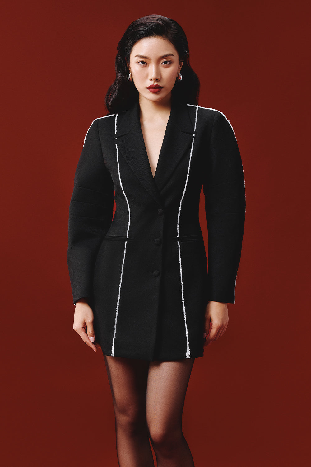 Elle V-Neck Mini Dress