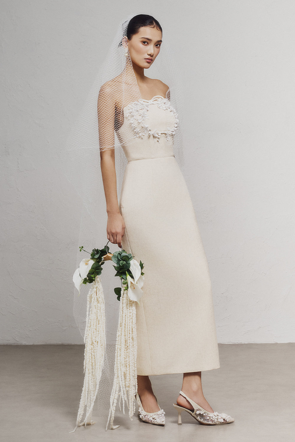 Lanlola Straight Across Midi Dress