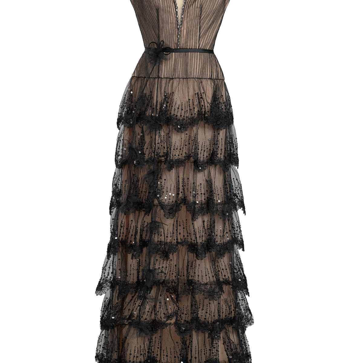 Noiré V-Neck Maxi Dress