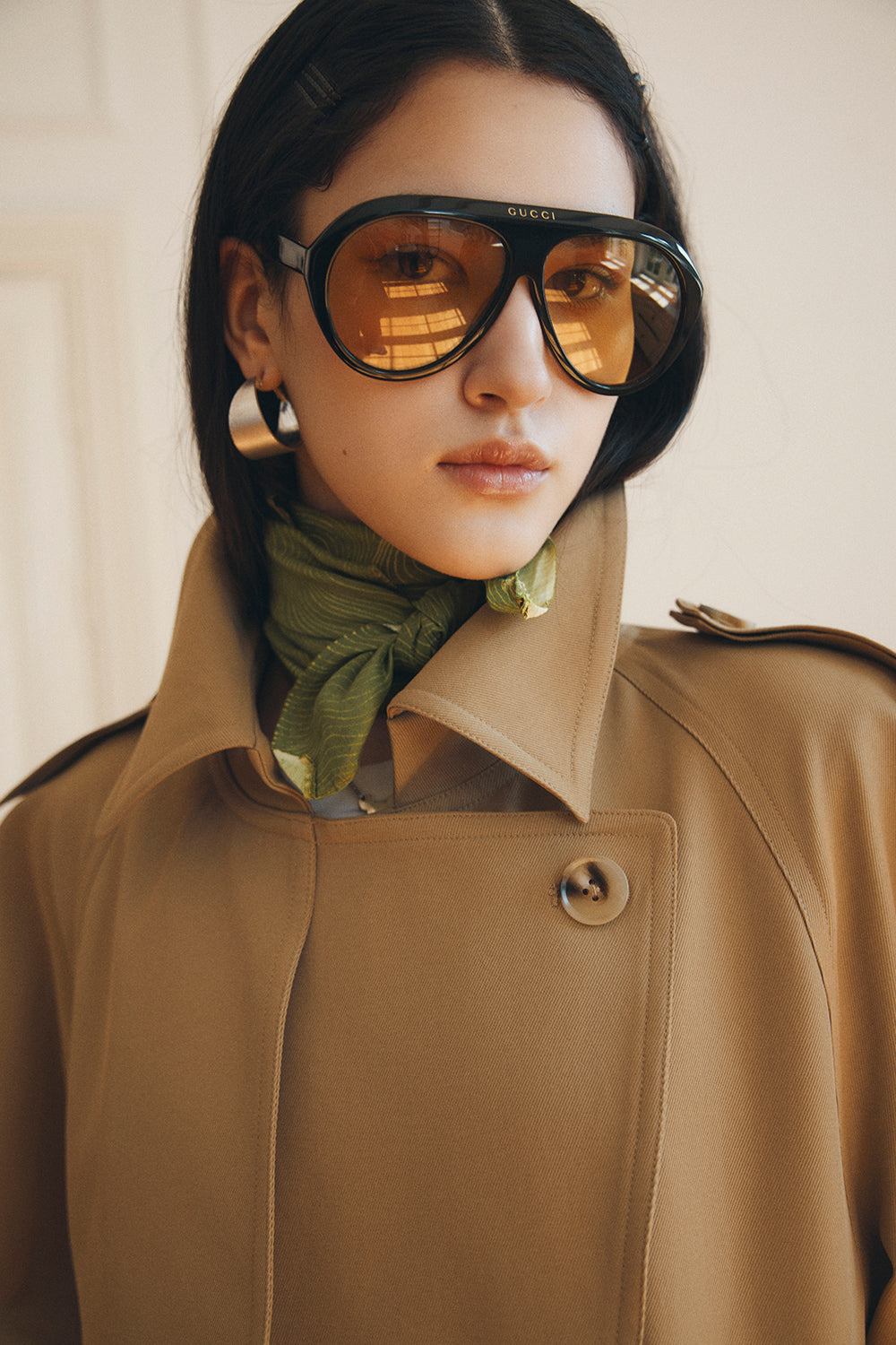 Marco Straight Cotton Trench Coat