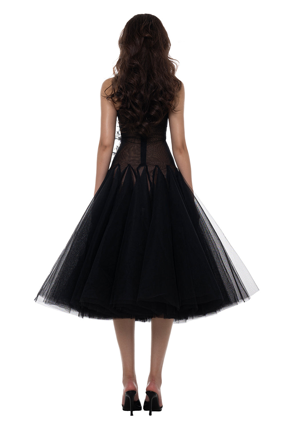 Fae Feather Midi Dress