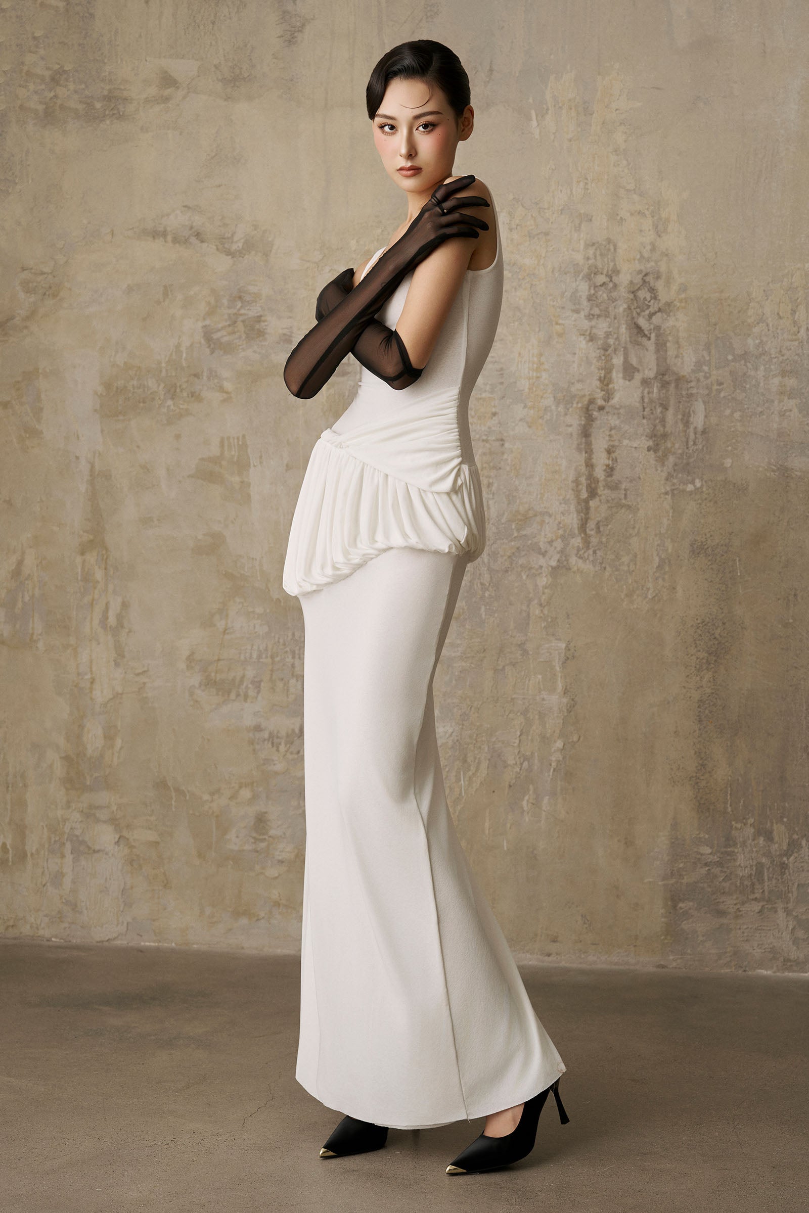 Rabia Scoop Neck Maxi Dress
