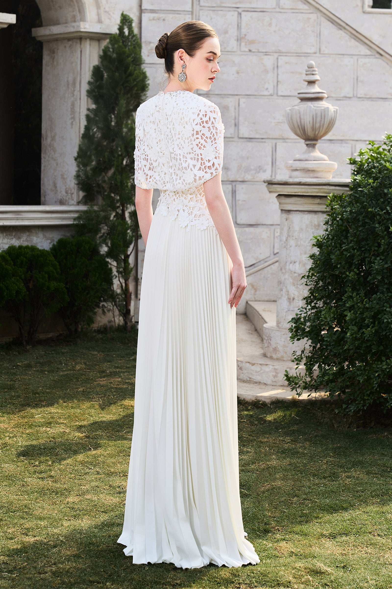 Adalyn Cape Sleeve Maxi Dress