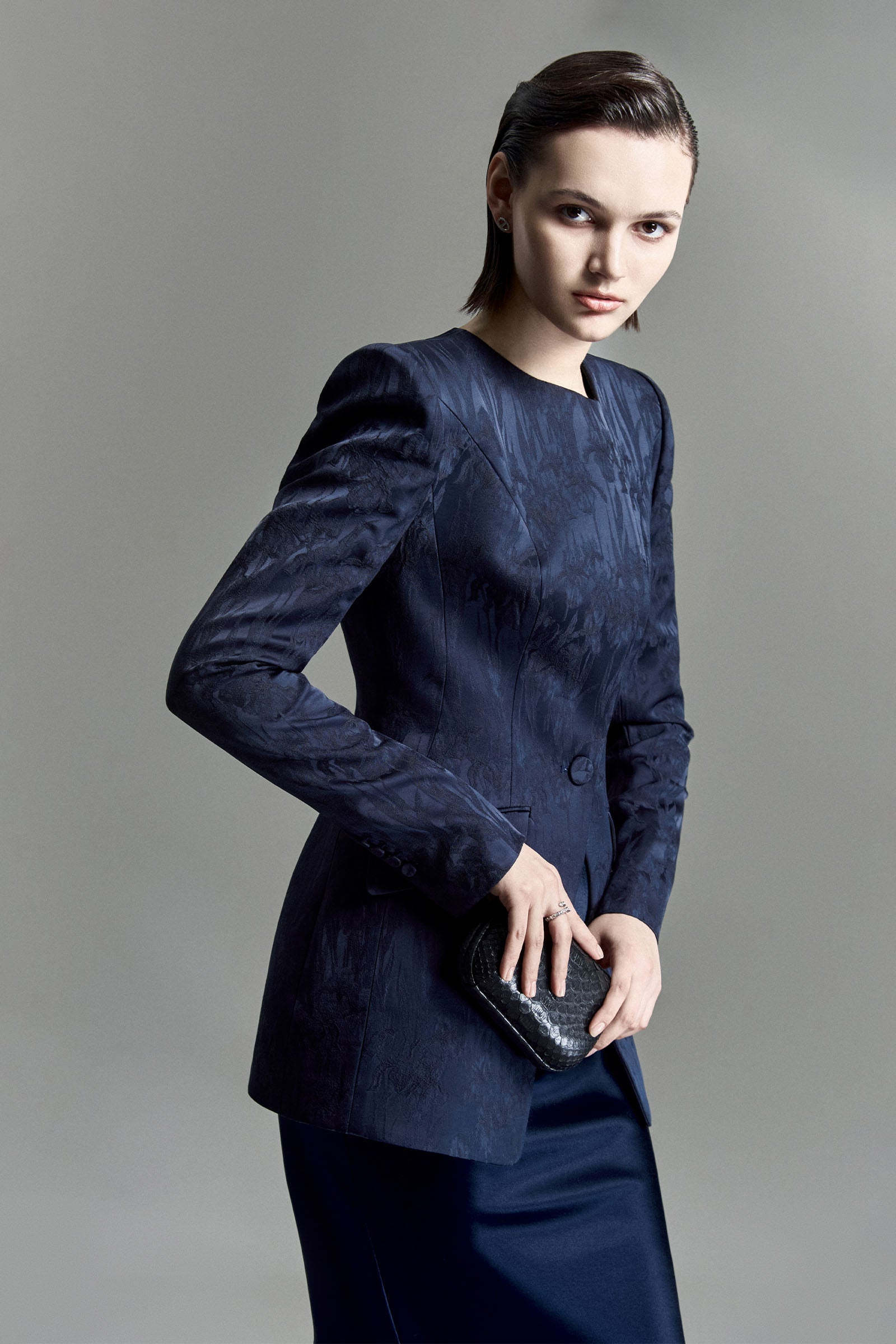 Montpellier Asymmetric Neck Blazer