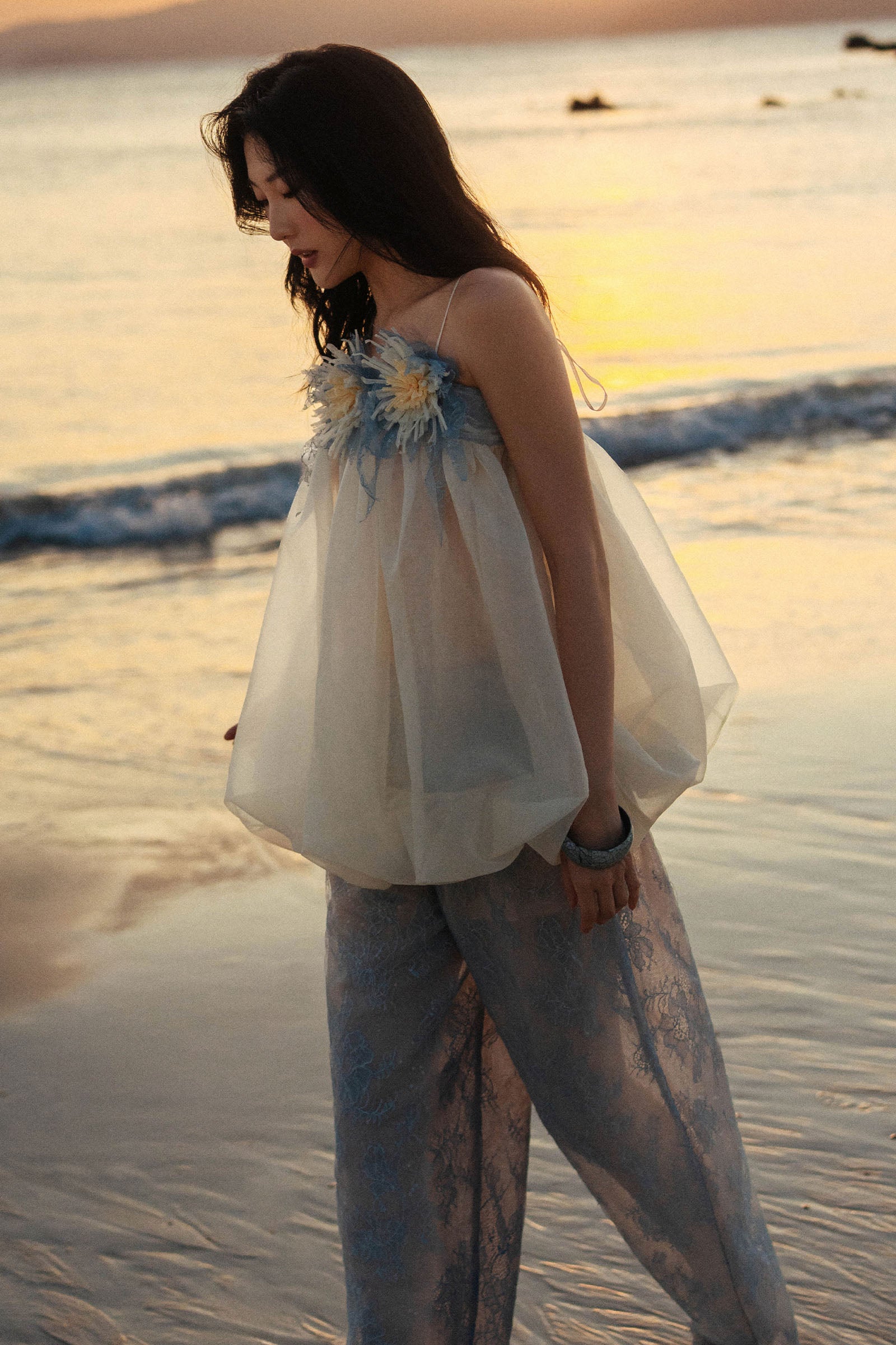Oyster Babydoll Top