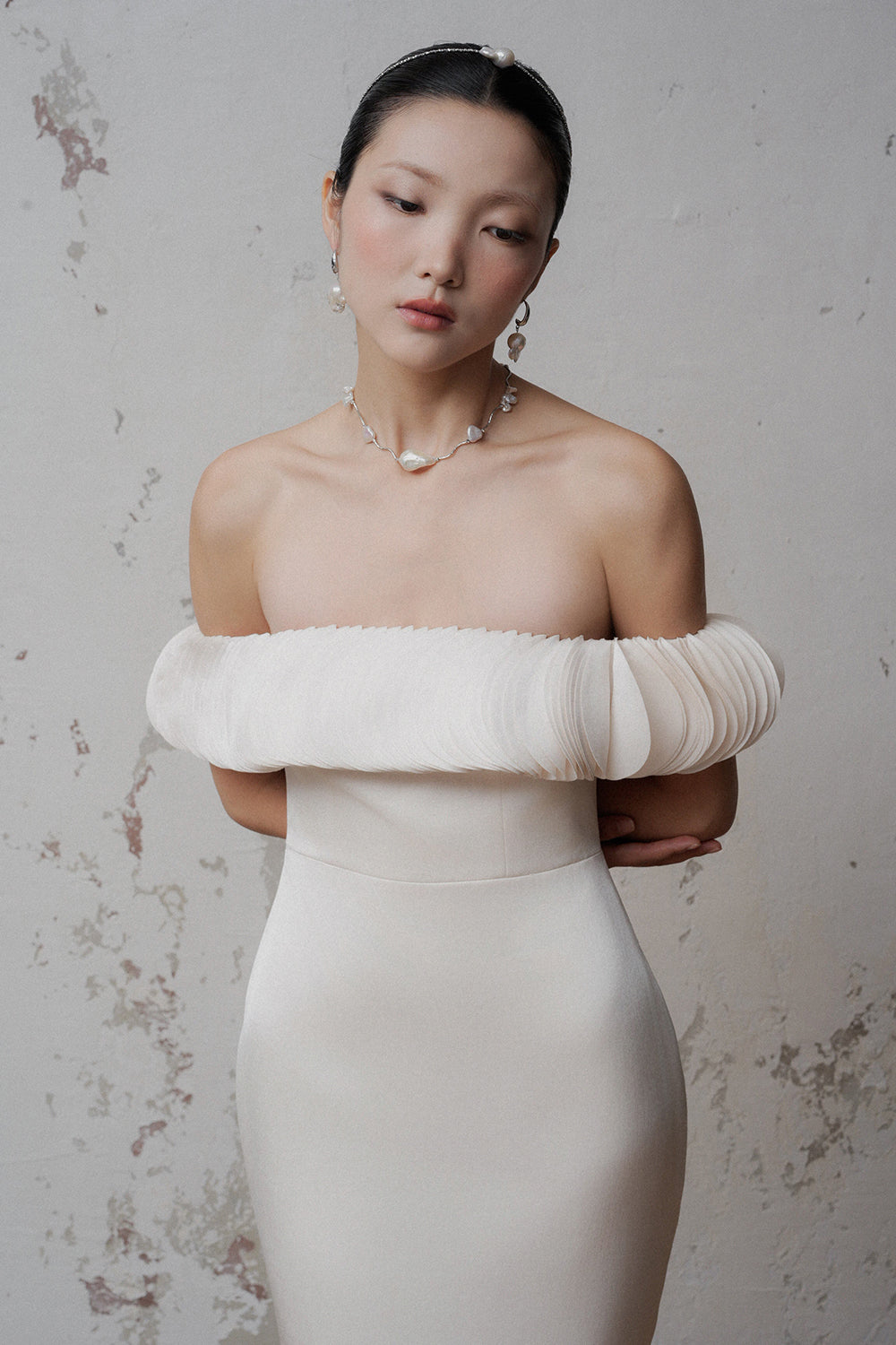 Sora Off-Shoulder Midi Dress