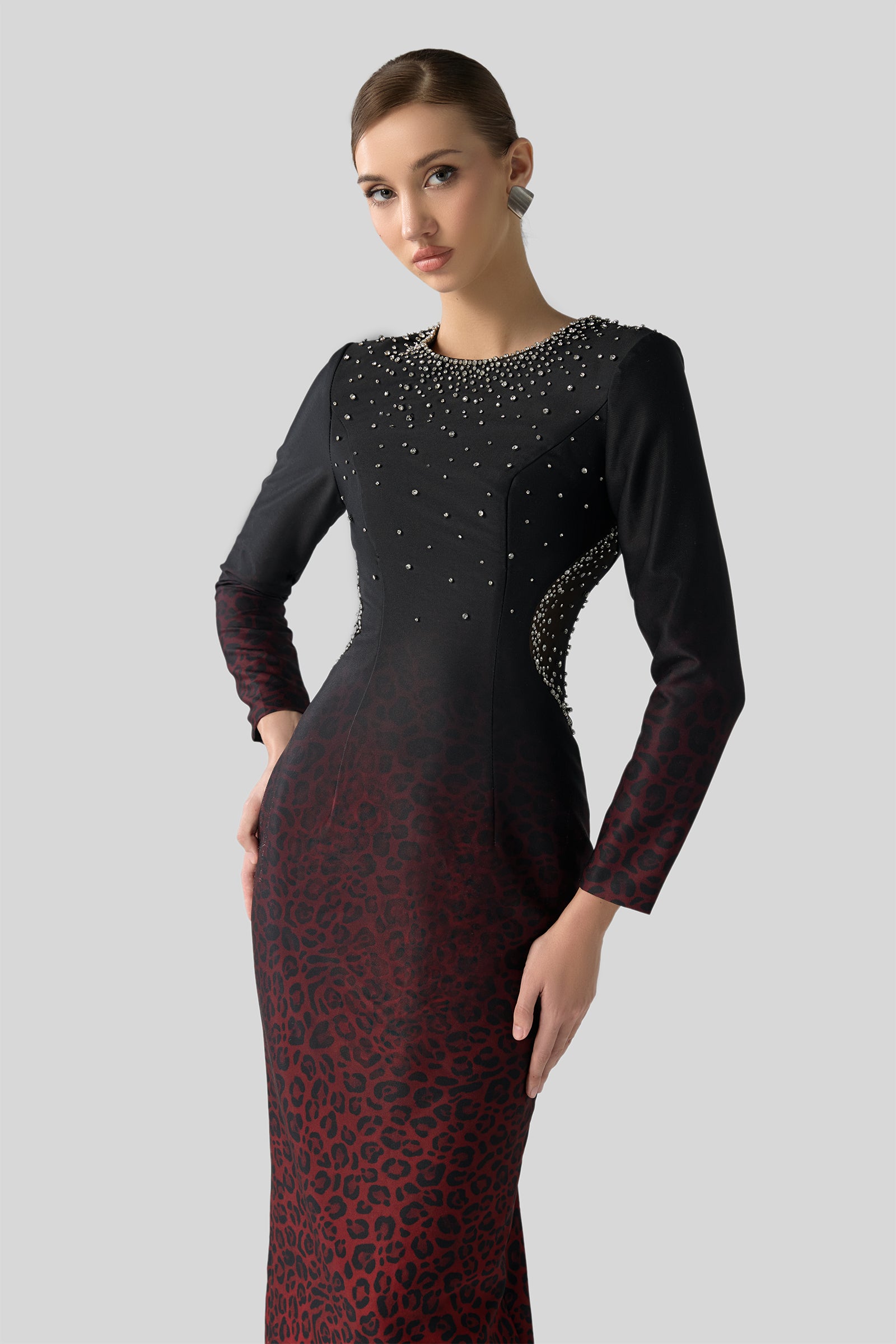 Élise Round Neck Maxi Dress