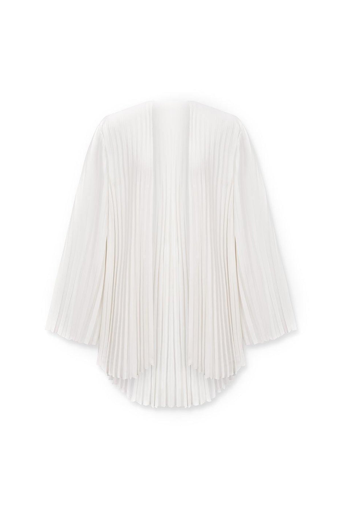 Anne Pleated Long Sleeved Polyester Floor Length Set