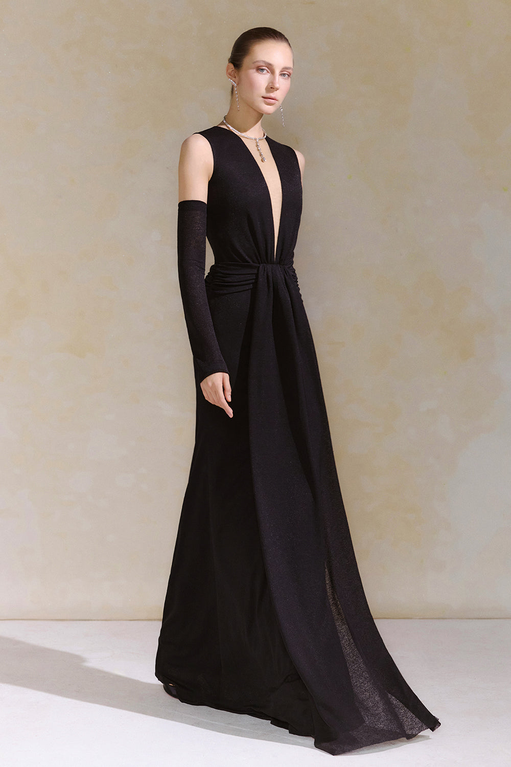 Aia Draped Maxi Dress