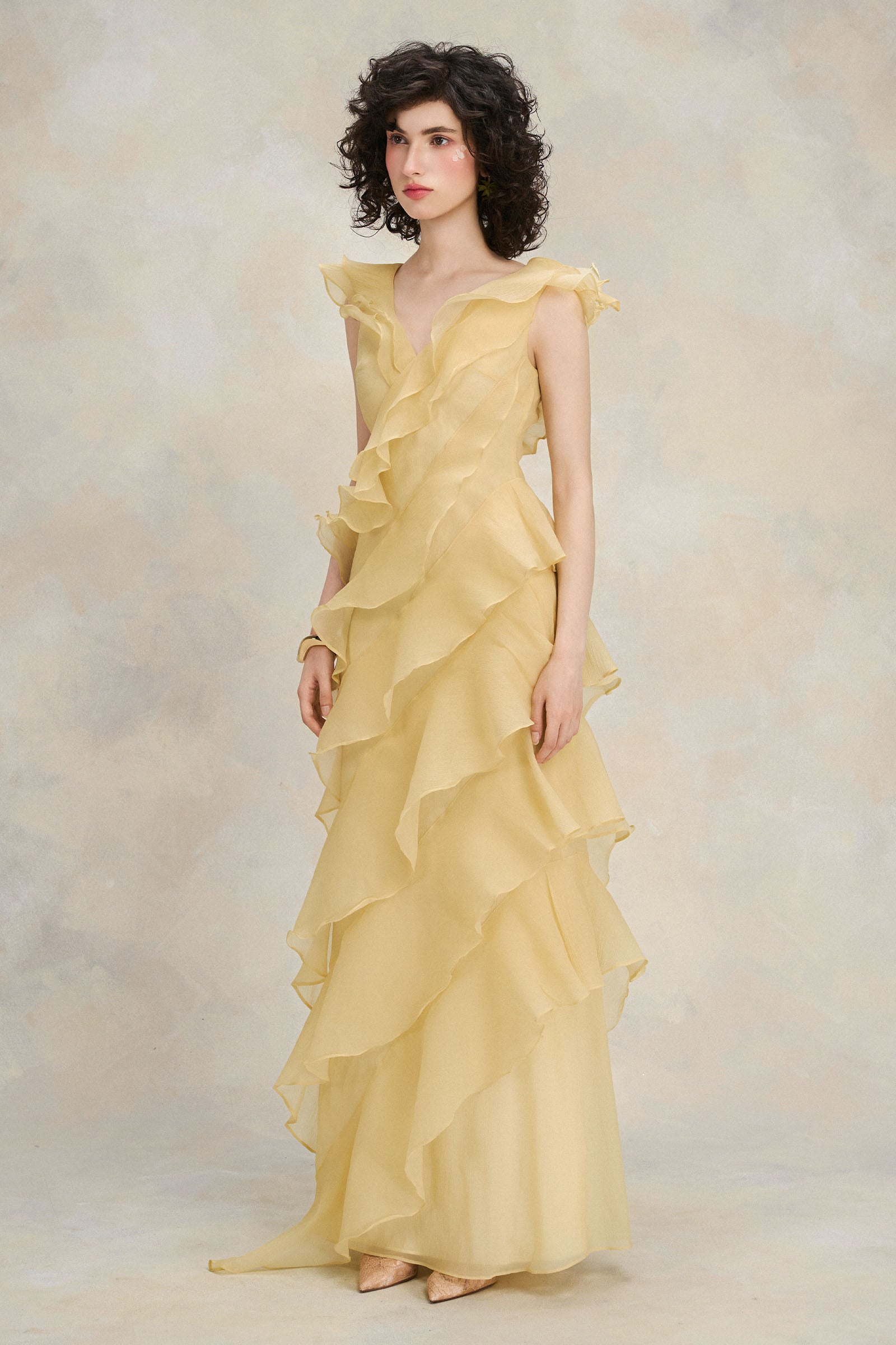 Fiora Ruffle Maxi Dress