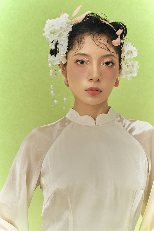 Yen Lam Mandarin Embroidery Ao Dai Set