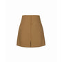 Nora A-line Back Zipper Polycotton Mini Skirt