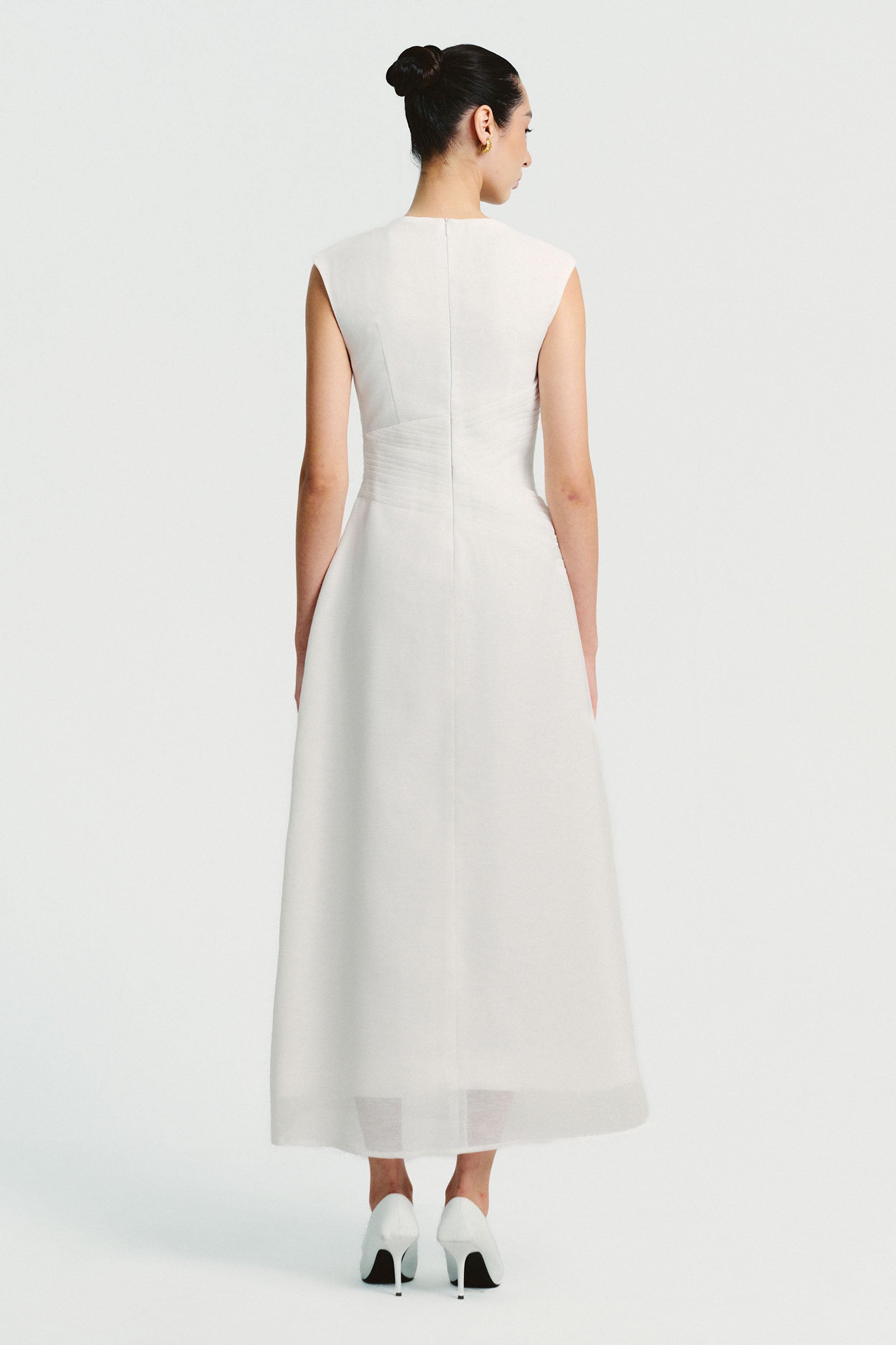 Zelda Boat Neck Midi Dress