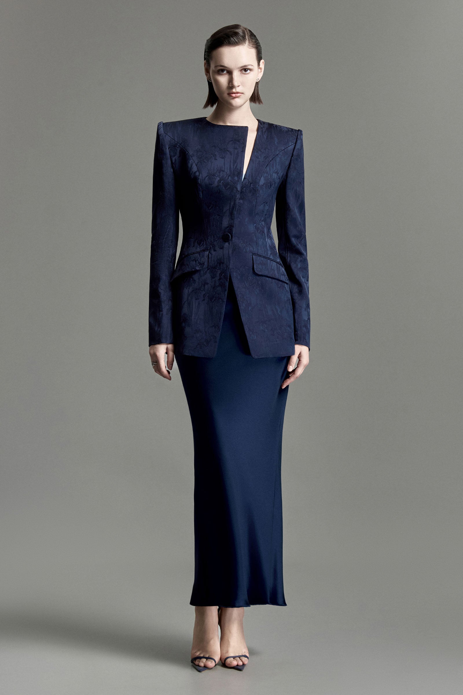 Montpellier Asymmetric Neck Blazer