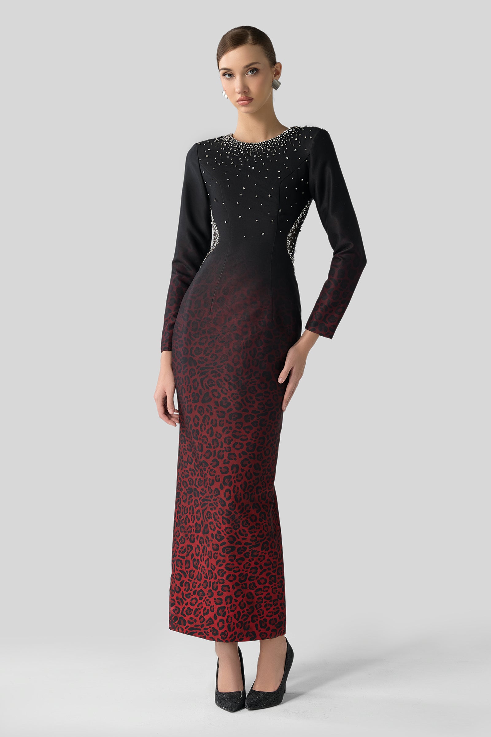 Élise Round Neck Maxi Dress