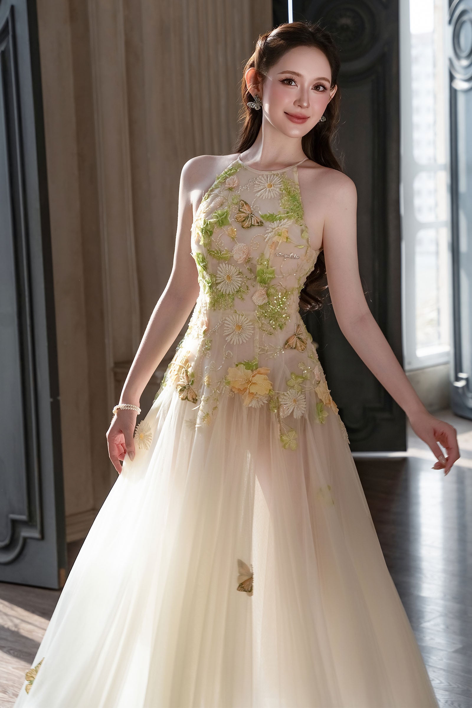 diesel gold dress Diesel High Neck Dress in Gold