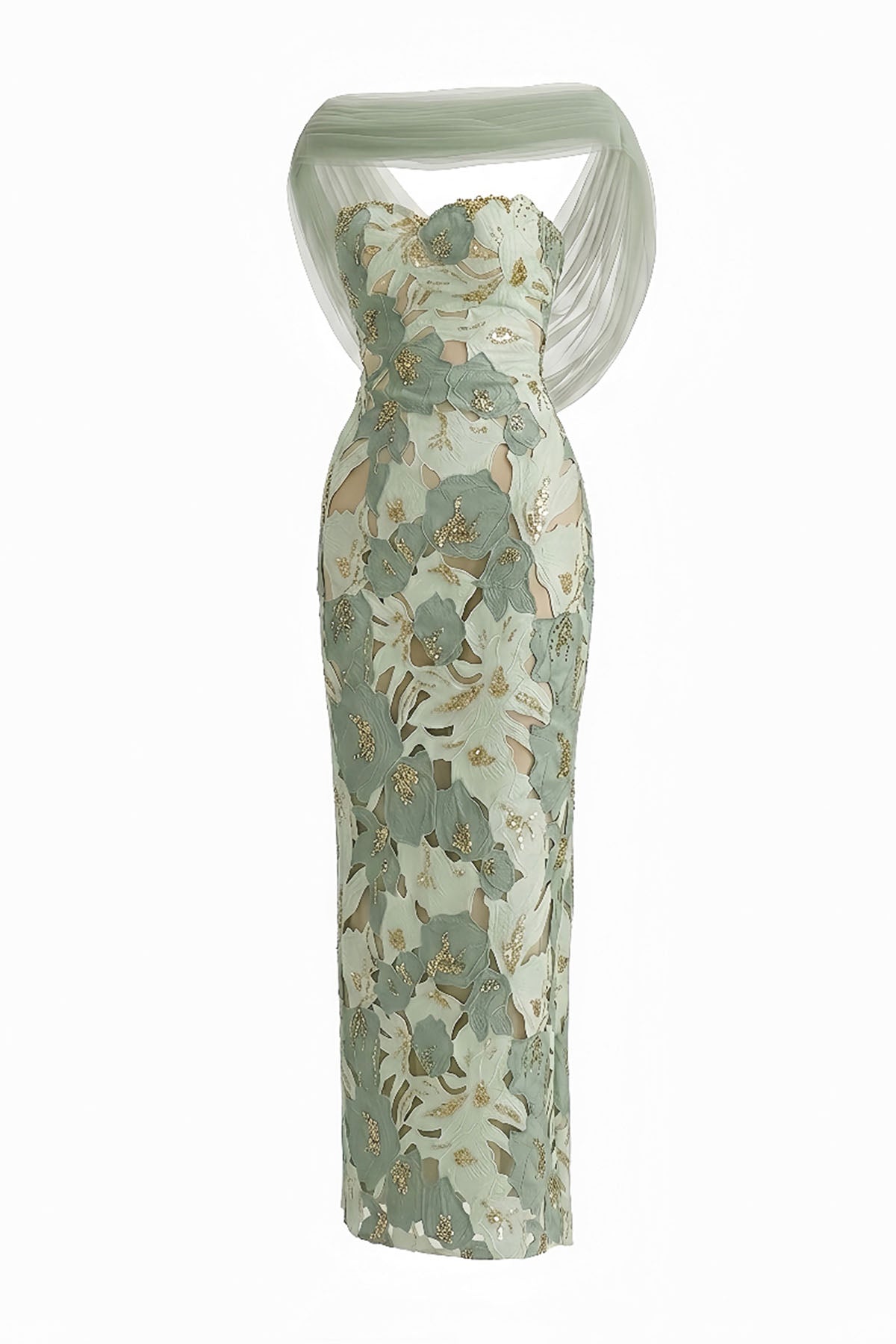 Magnolia Embroidery Maxi Dress