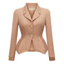 Jeanne Peplum Long Sleeved Polycotton Jacket
