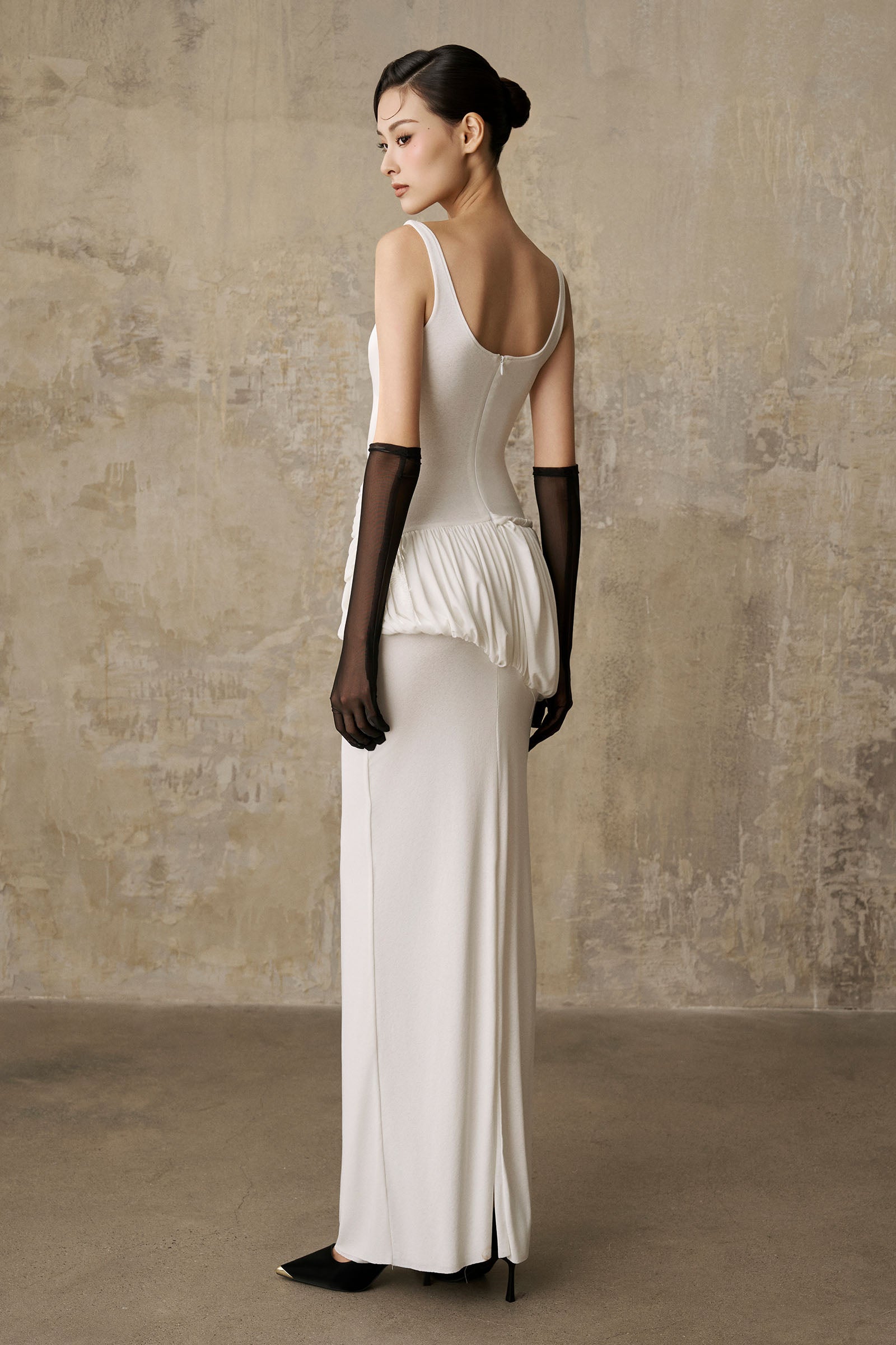 Rabia Scoop Neck Maxi Dress