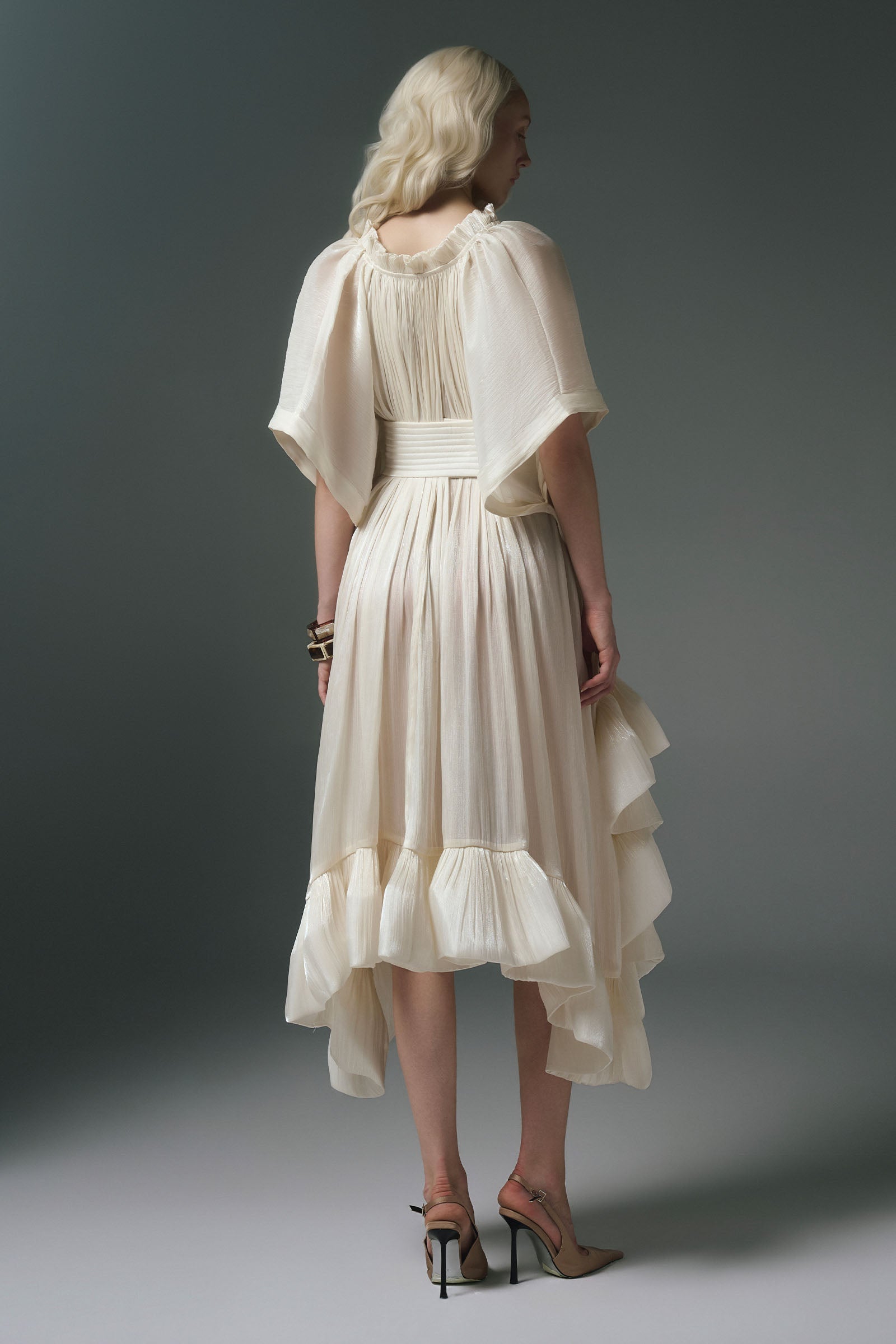 Gabriella Ruffle Midi Dress