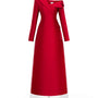 Nghien Hy Asymmetric Neck Ao Dai