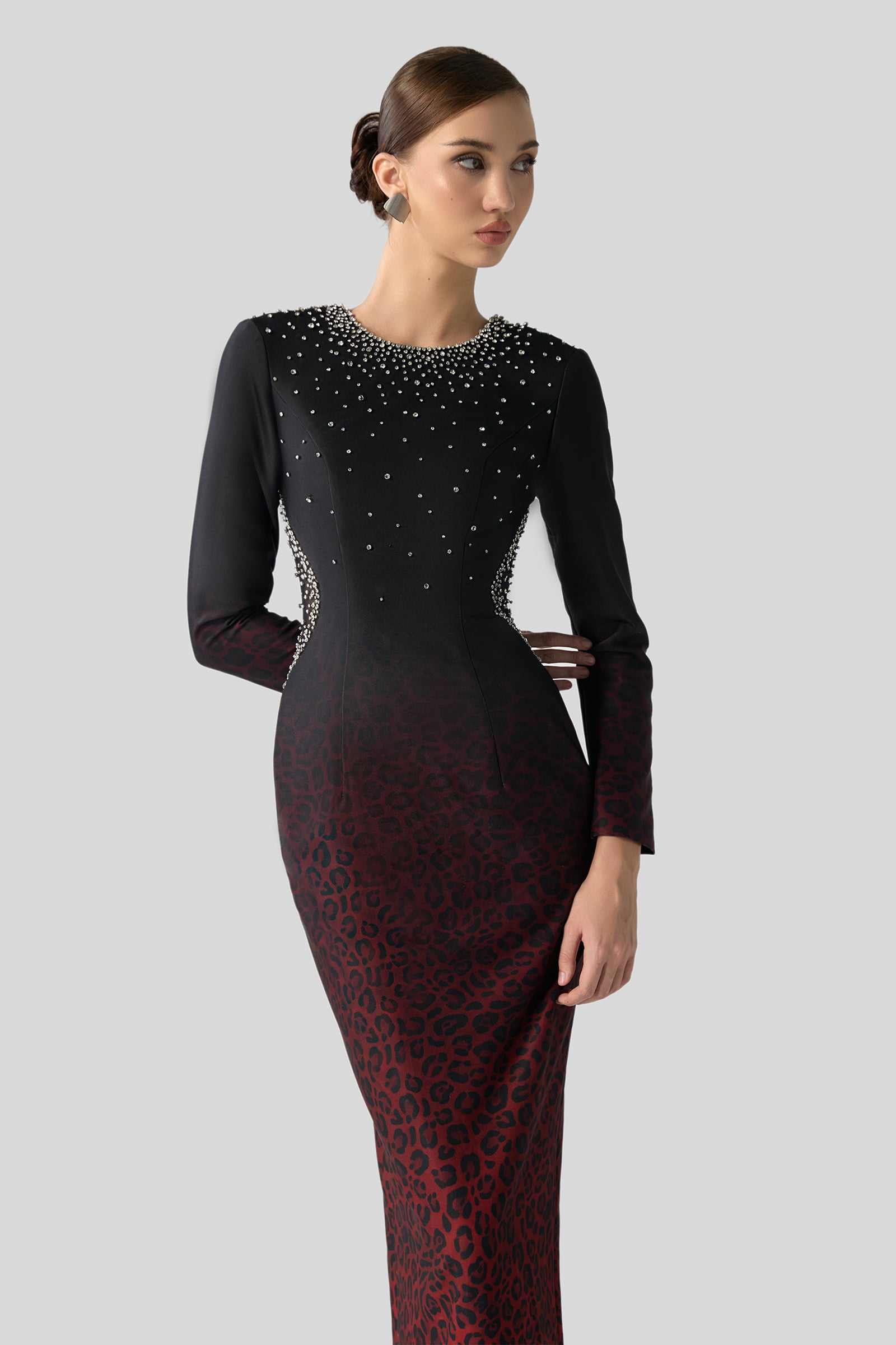 Élise Round Neck Maxi Dress