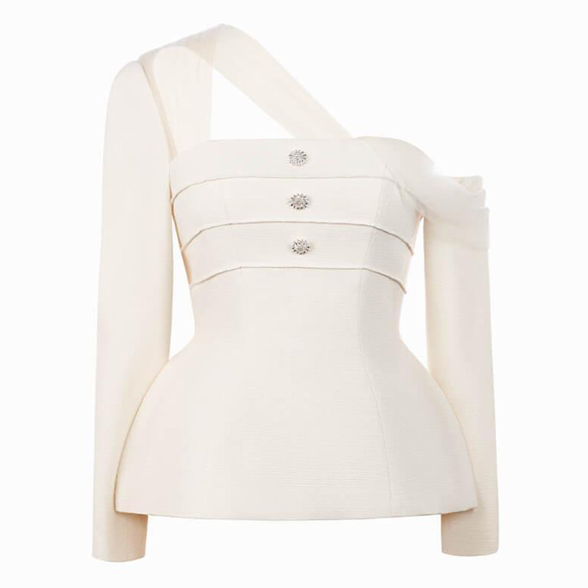 Alya Asymmetric Shoulder Top