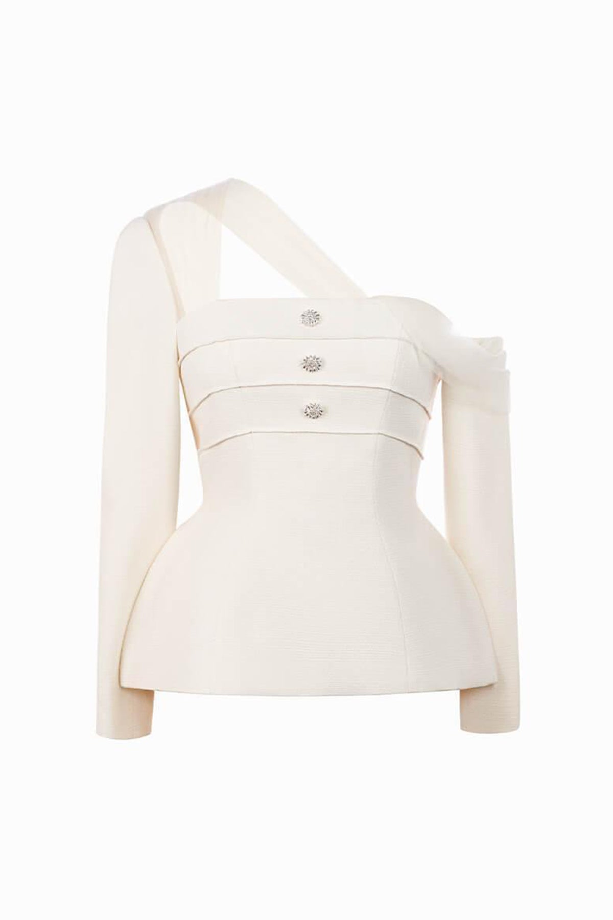 Alya Asymmetric Shoulder Top
