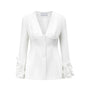 Asscher A-line Long Sleeved Cotton Blend Jacket