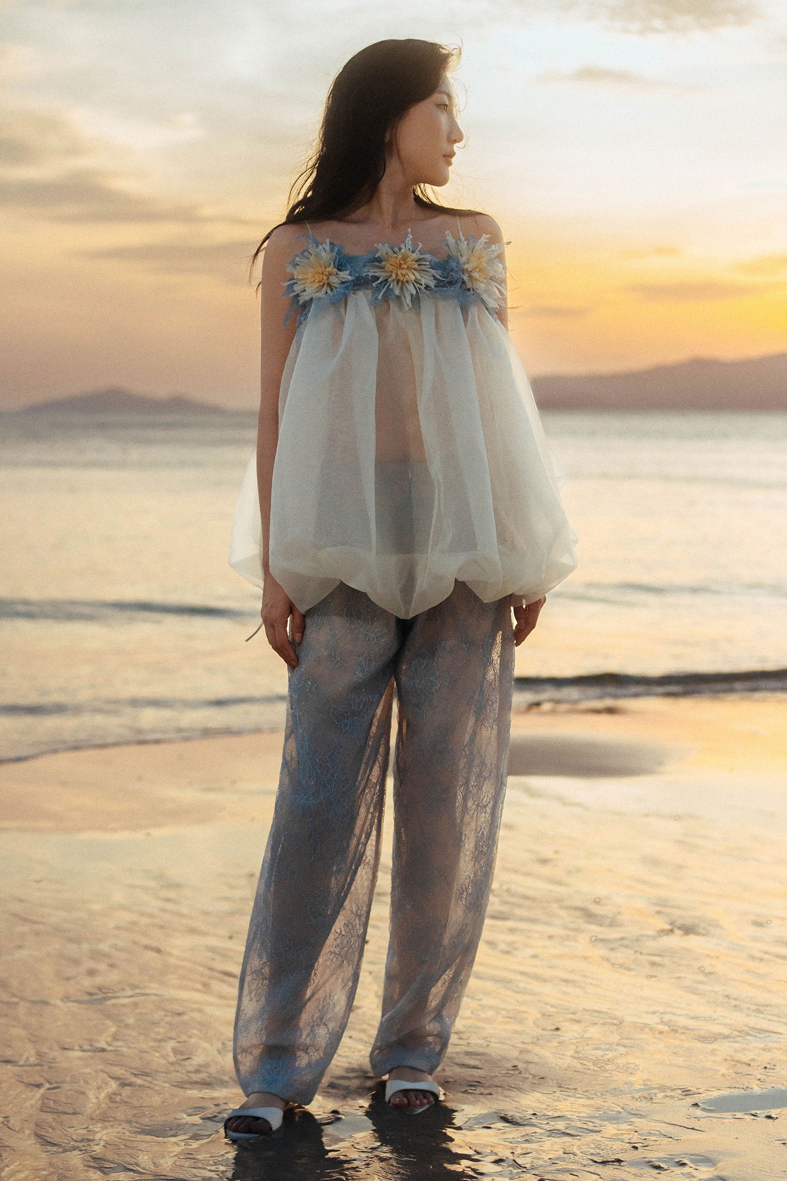 Oyster Babydoll Top