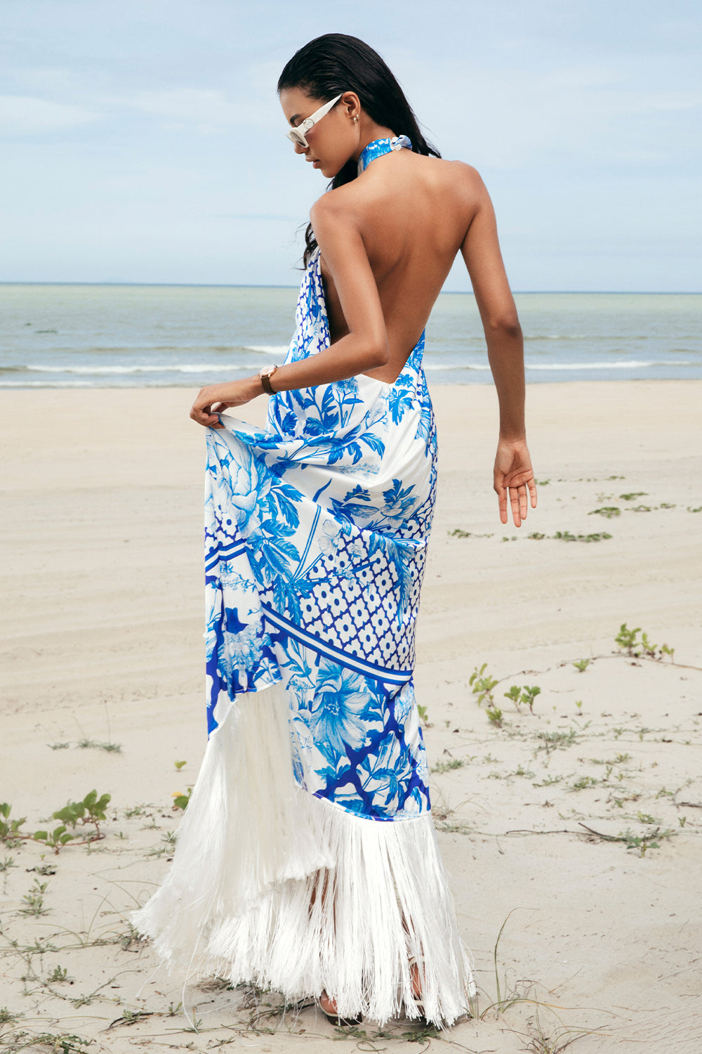 Aldora Fringe Maxi Dress