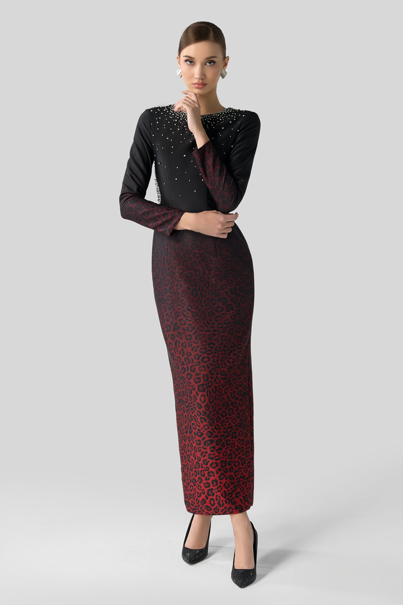 Élise Round Neck Maxi Dress