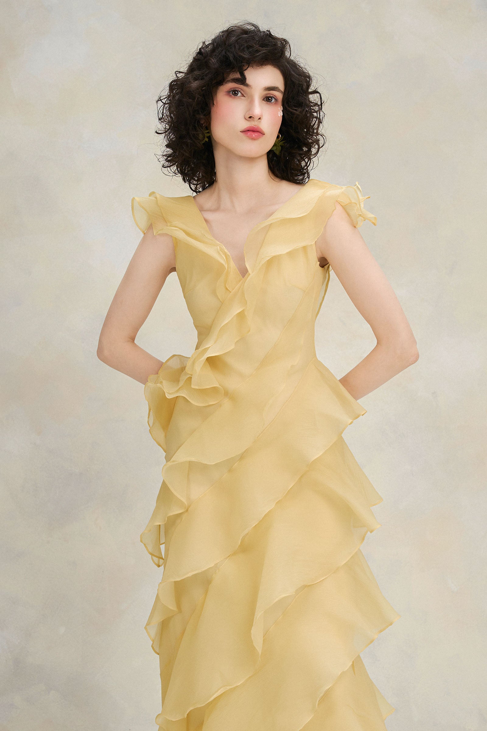 Fiora Ruffle Maxi Dress