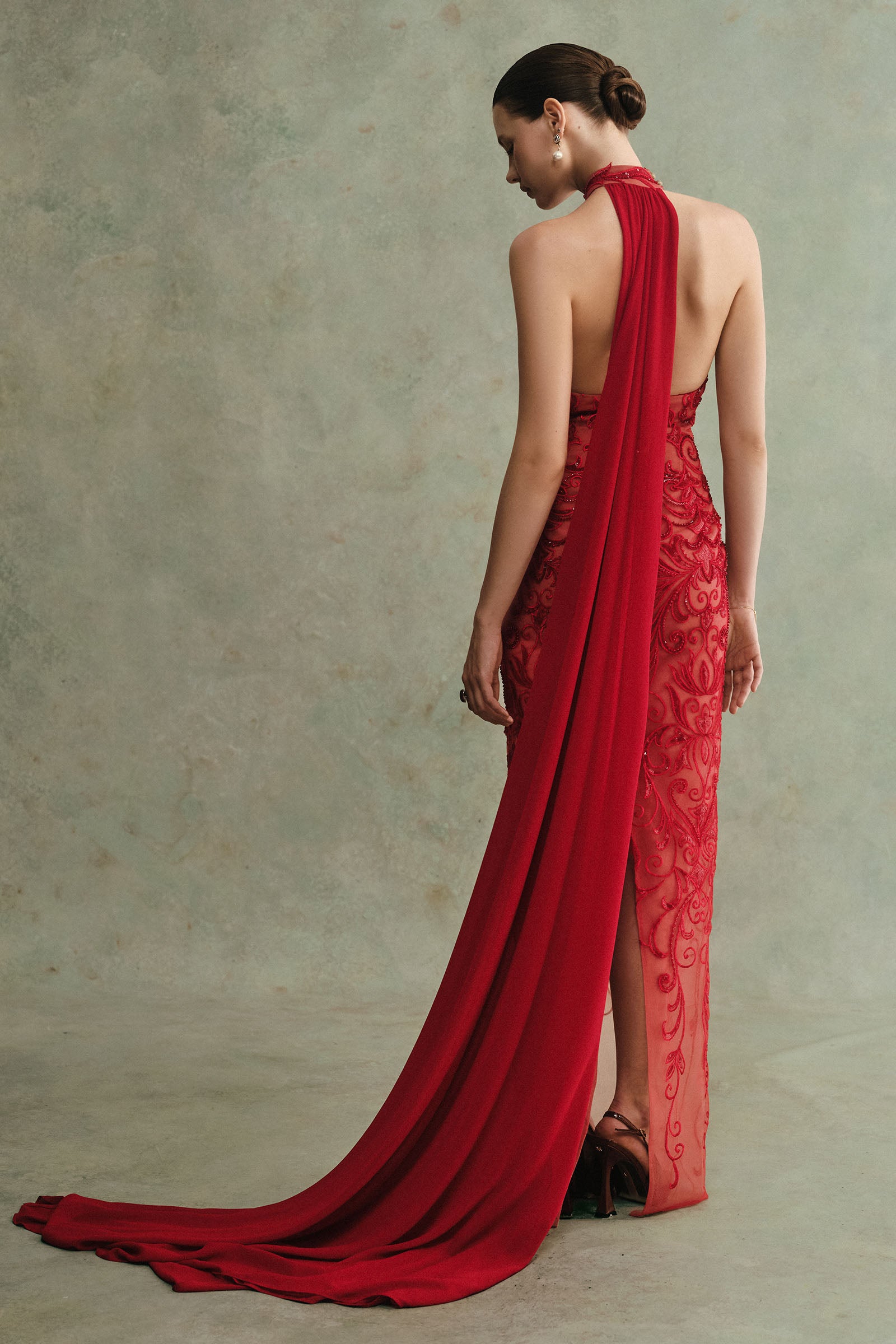 Velora Embroidery Maxi Dress