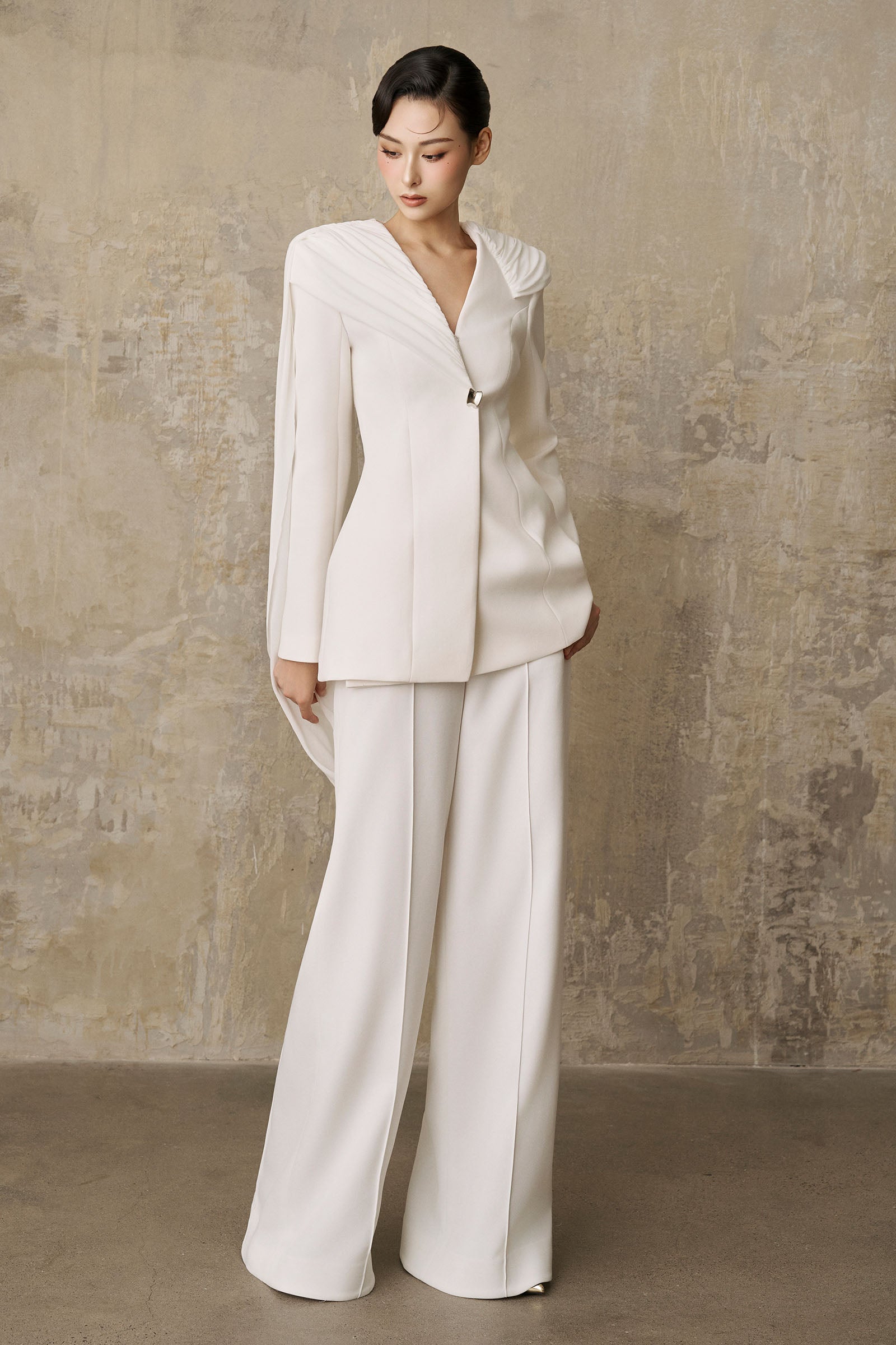 Riesa Pleated Blazer