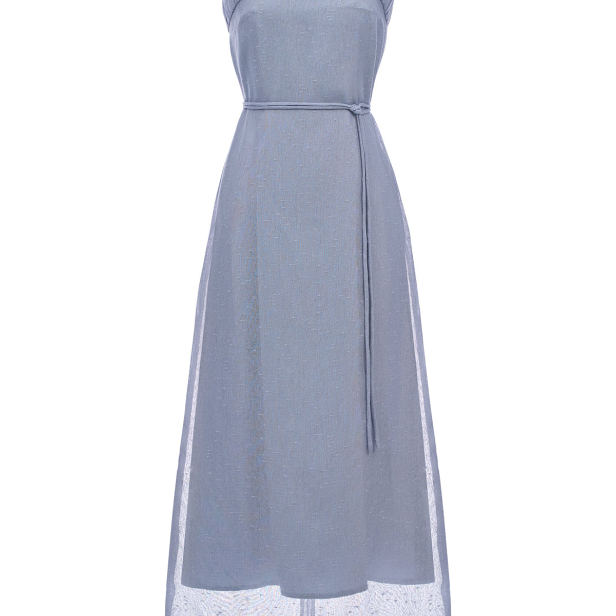 Nerina Square Neck Pleated Midi Dress