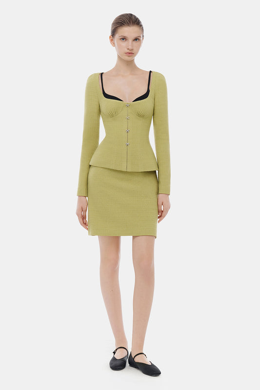 Beatrice Sweetheart Ribbon Blazer