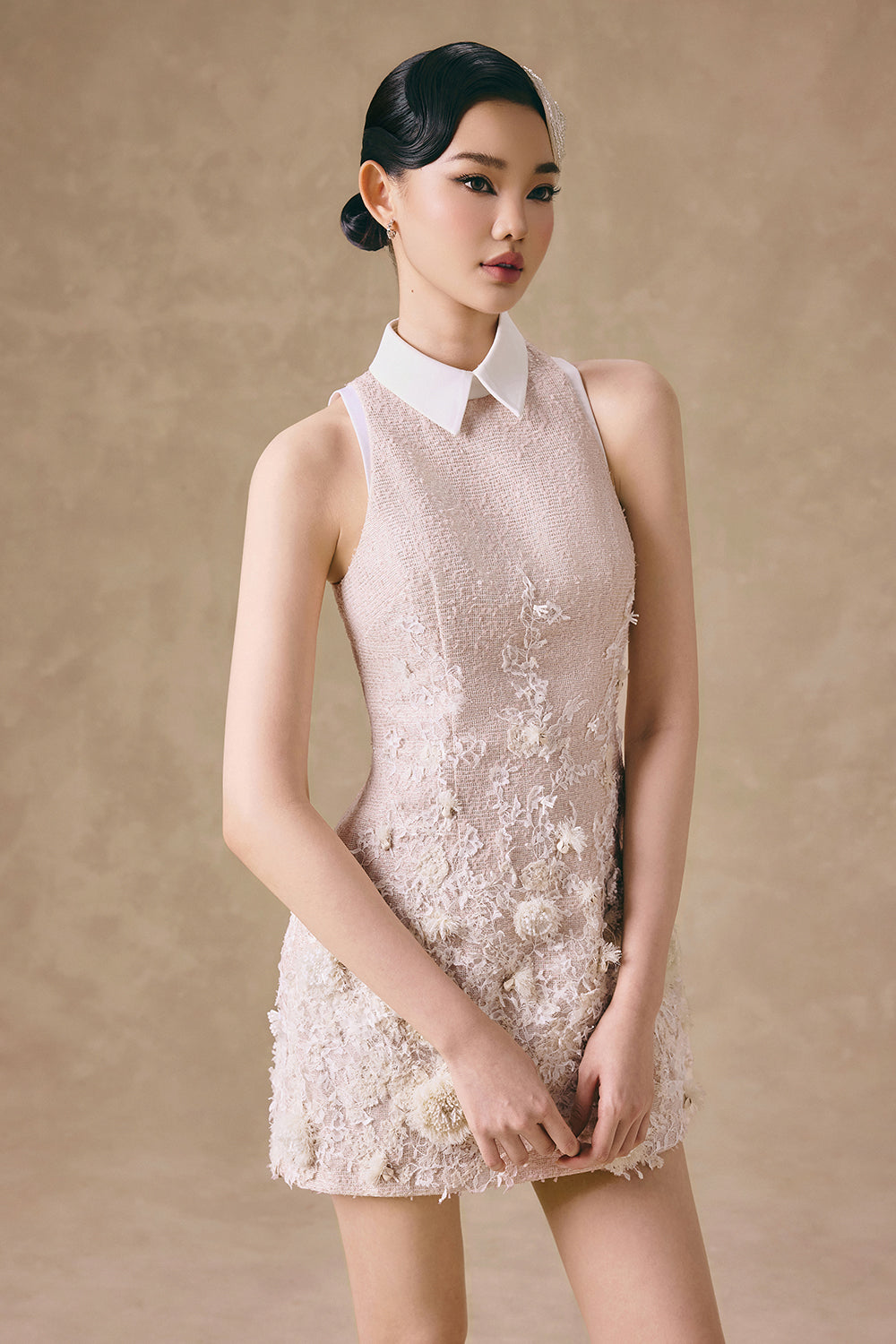 Feuille Collared Mini Dress