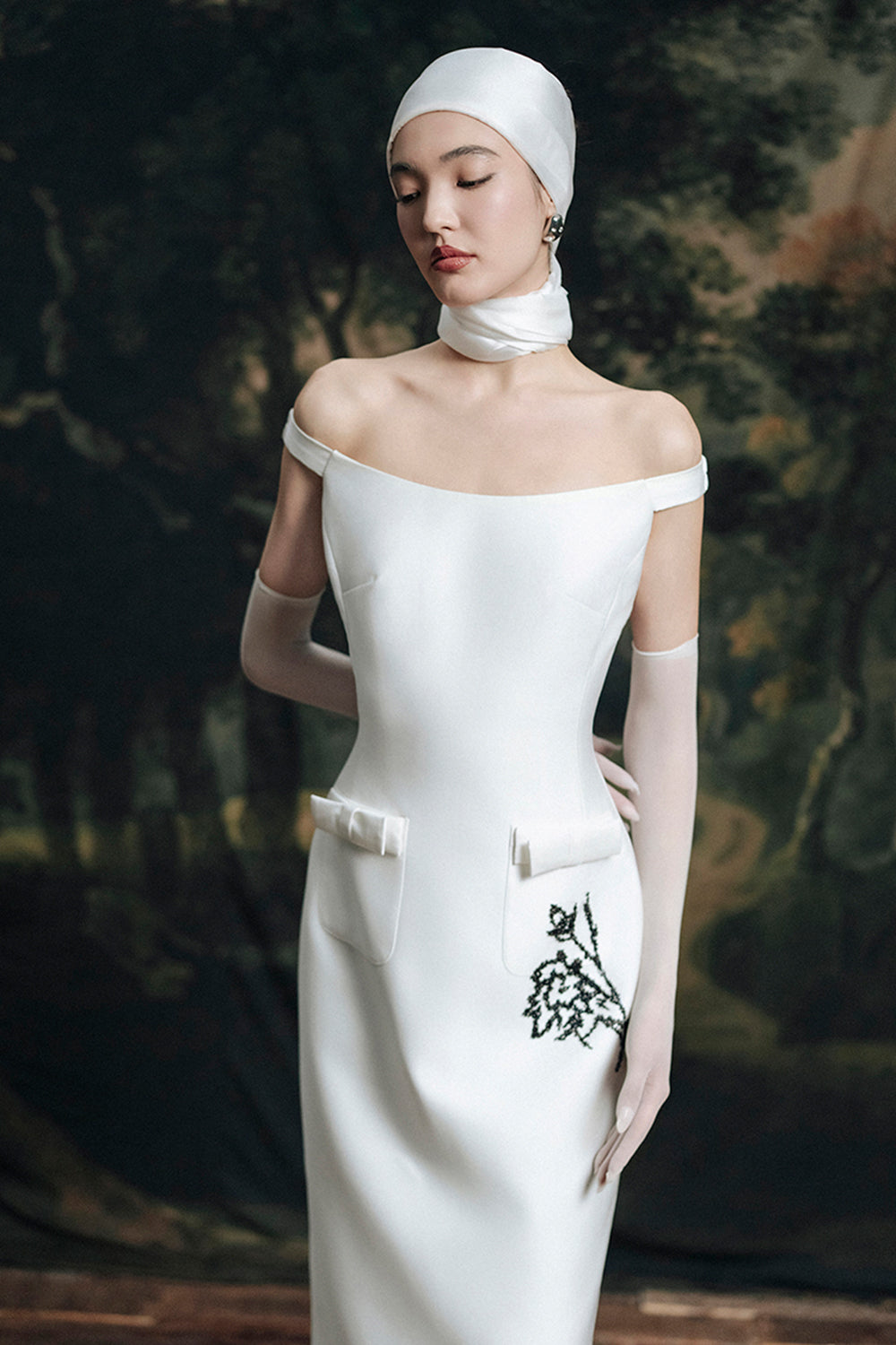 Saudade Off-Shoulder Midi Dress