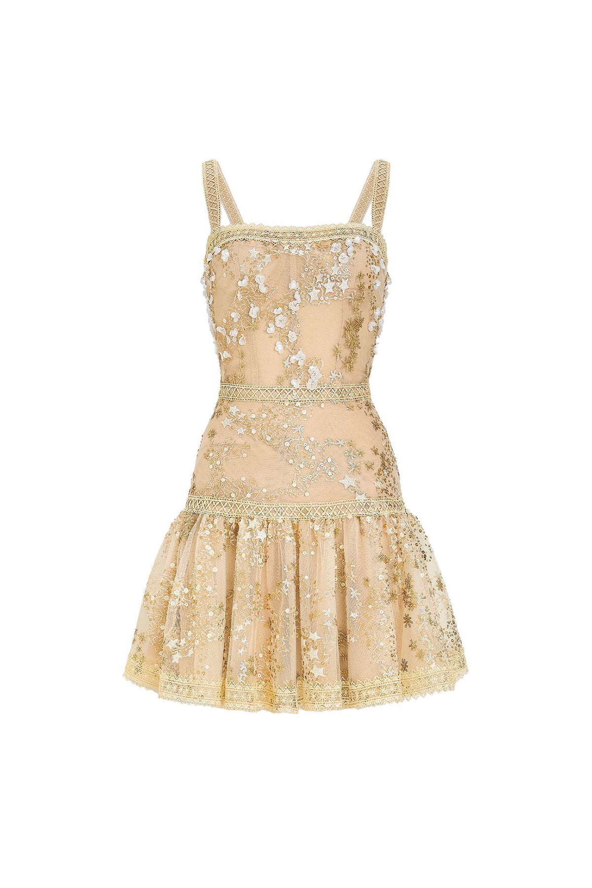 Aurielle A-line Mini Dress Golden Haze / XS