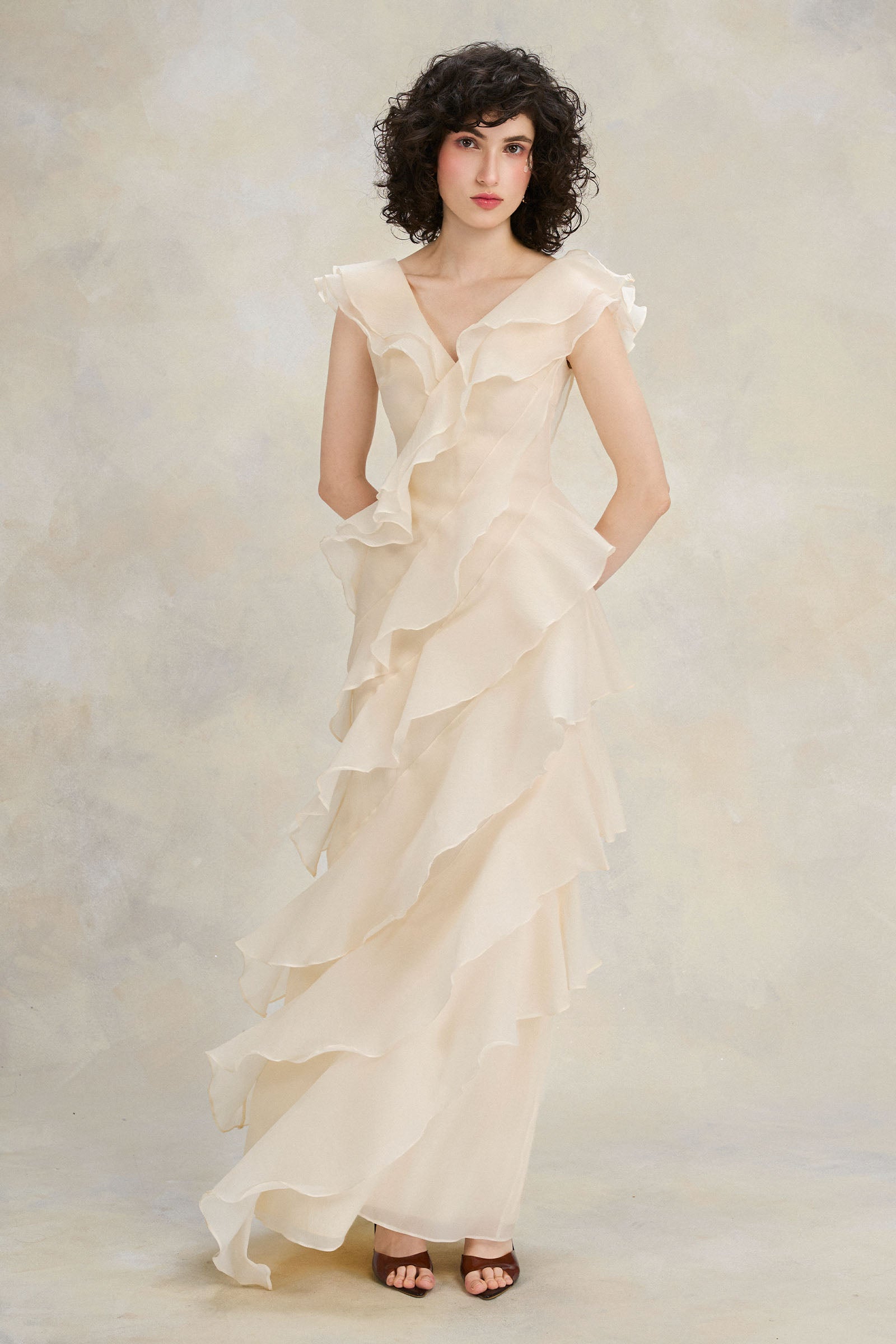 Fiora Ruffle Maxi Dress