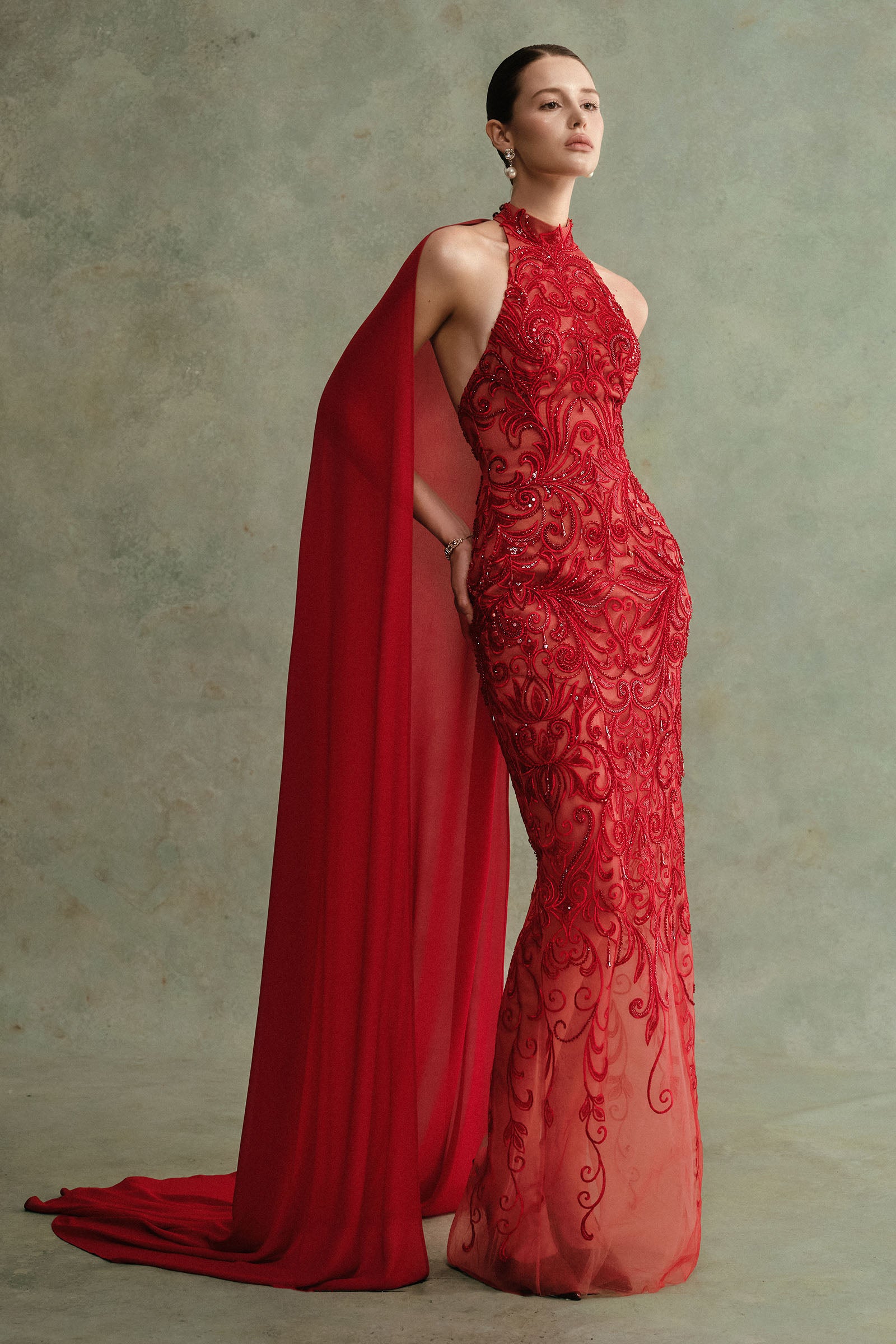 Velora Embroidery Maxi Dress