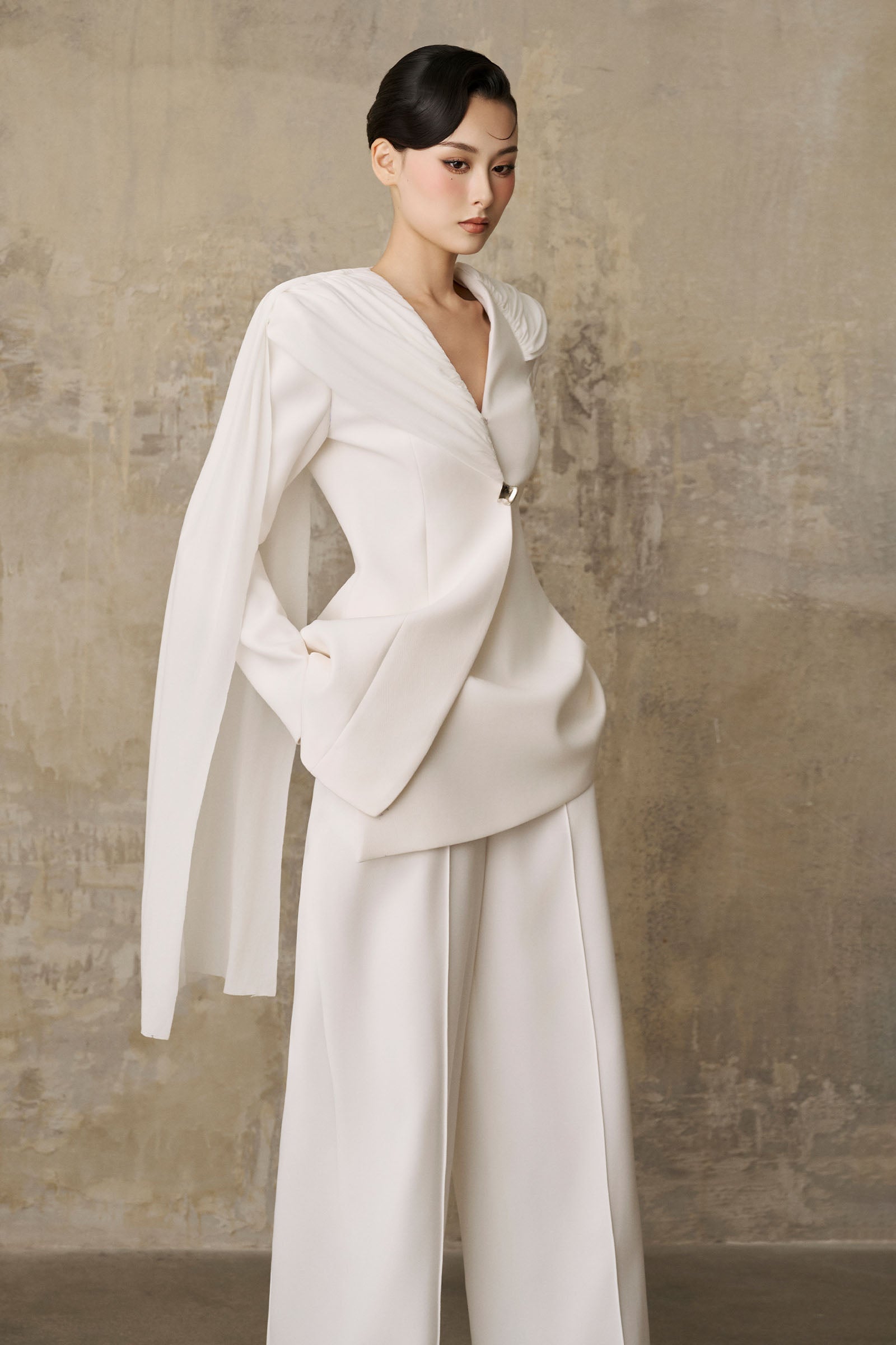 Riesa Pleated Blazer