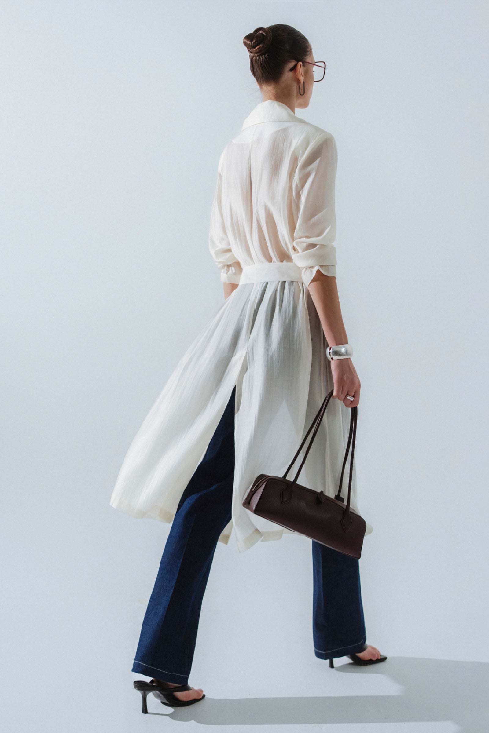 Bella Notched Lapel Trench Coat