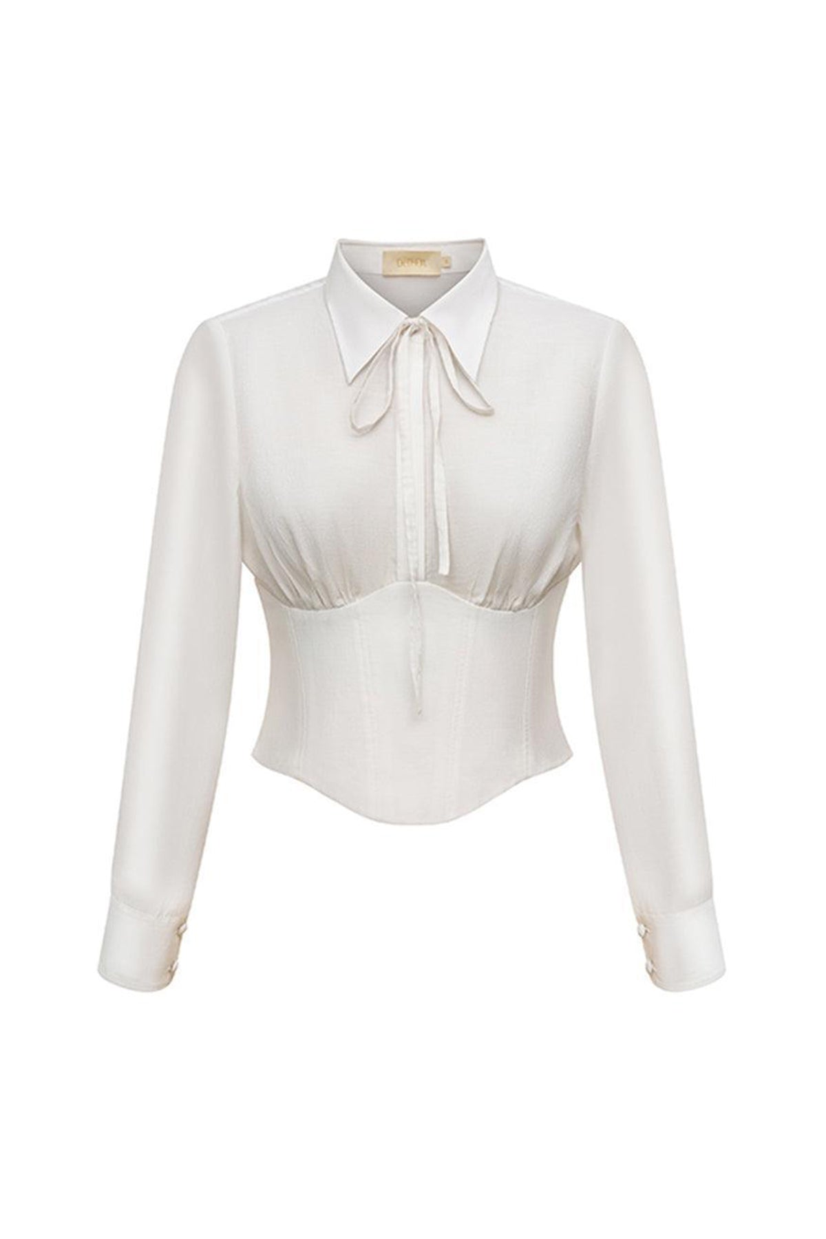 Jeanne Bodycon Corset Waist Polyester Linen Top