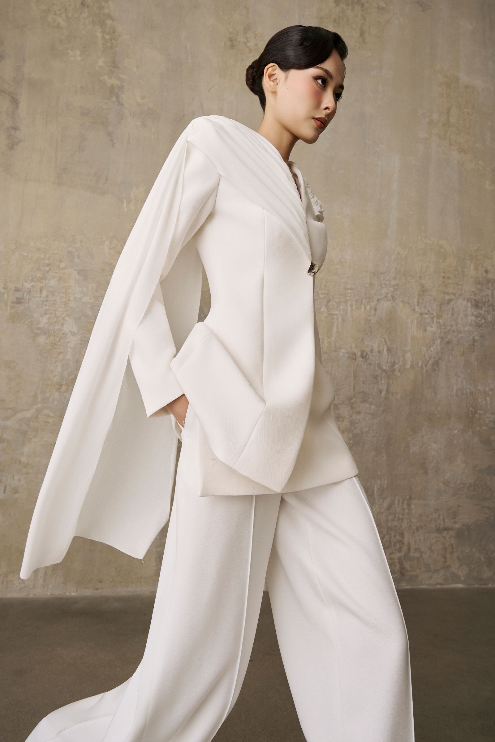 Riesa Pleated Blazer